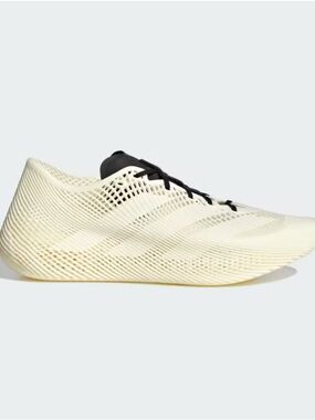 adidas Lightweight Athletic Shoe in Cream with Black Accents climacool